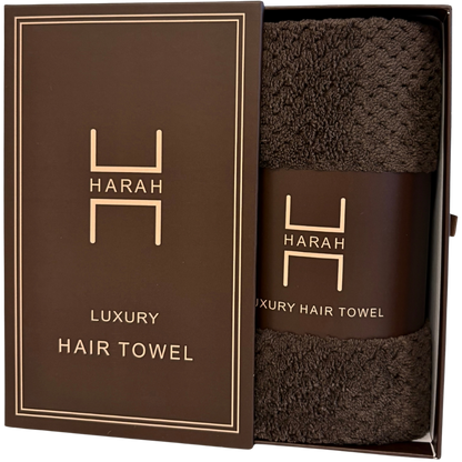 HARAH BEAUTY HAIR TOWEL  - Brown