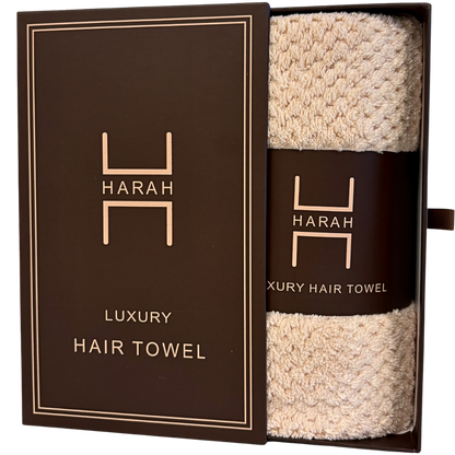 HARAH BEAUTY HAIR TOWEL - Beige