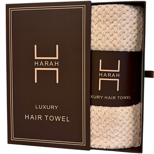 HARAH BEAUTY HAIR TOWEL - Beige